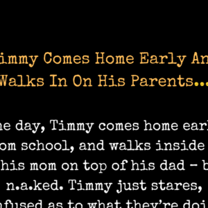 Timmy Comes Home Early And Walks In On His Parents, And The Explanation Gets A Hot Take From The Boy