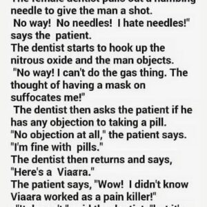 “Patient’s Fear of Needles Leads to Hilarious Dental Solution!”