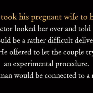 A man took his pregnant wife to hospital