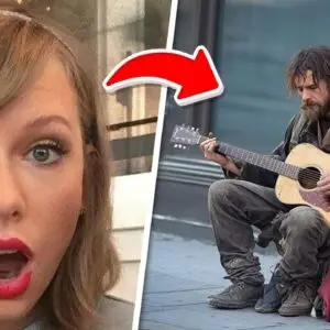 Taylor Swift Hears a Homeless Man Playing Guitar – What Happened Next Will Leave You in Tears