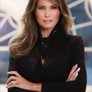 Melania Trump Makes A Rare Solo Appearance in 3-Piece ‘Tan’ Suit, Sparking Discussions