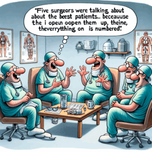 Five surgeons were talking about the best patients Five surgeons were talking about the best patients