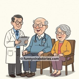 After his check-up, the doctor smiled at the elderly man… After his check-up, the doctor smiled at the elderly man…