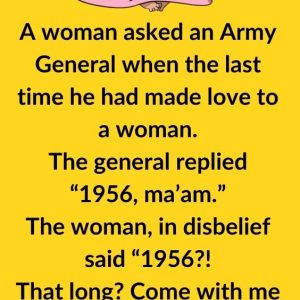 Video: A woman asked an Army General when the last time he had made love to a woman
