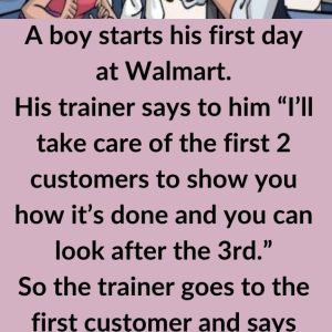Video: A boy starts his first day at Walmart Video: A boy starts his first day at Walmart