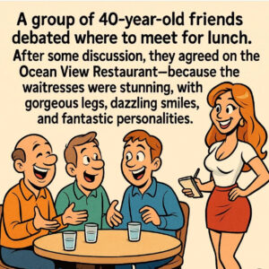 A group of 40-year-old friends