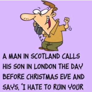 Video: A man in Scotland calls his son in London Video: A man in Scotland calls his son in London