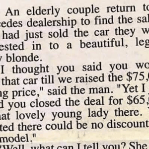Video: Funny – An elderly couple returns to a Mercedes dealership