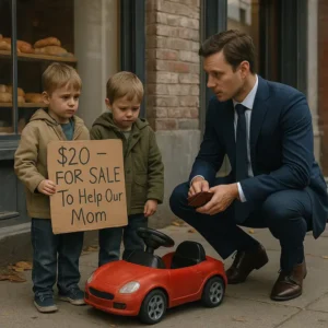 Billionaire Sees Twin Boys Sell Toy Car to Save Mom — What He Does Next Changes Their Lives Forever Billionaire Sees Twin Boys Sell Toy Car to Save Mom — What He Does Next Changes Their Lives Forever