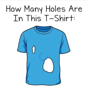 Just 14% Figure Out Correct Number Of Holes In T-Shirt