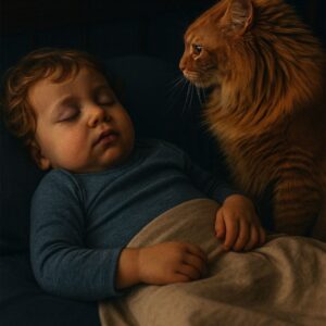Every night the cat hissed strangely at the little girl: the parents set up a camera to understand the reason and were dumbfounded by what they saw
