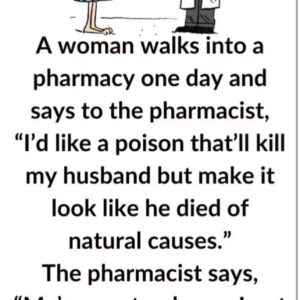 Video: A woman walks into a pharmacy