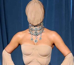 Kim Kardashian faces backlash for strange mask at California gala – here’s the theory behind it.