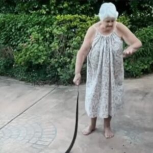 An 80-year-old Australian woman suffered three painful bites while rescuing her puppy from a python