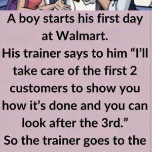 Video: A boy starts his first day at Walmart Video: A boy starts his first day at Walmart