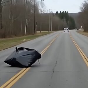 A driver flung a trash bag from their vehicle, and what was inside left us shocked