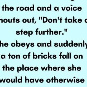 Video: A woman is walking on the road