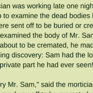 I’M SORRY MR.SAM !!