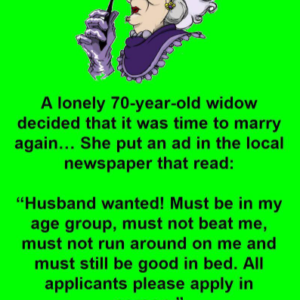70-Year-Old Widow Posts A Newspaper Ad To Find A Husband