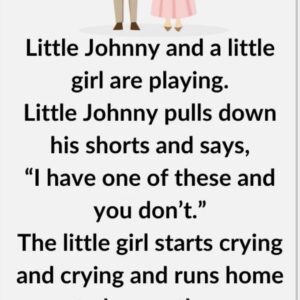 Video: Little Johnny and a little girl are playing
