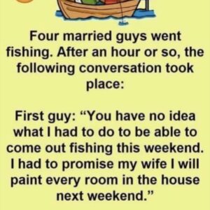Four married men chose to go fishing together