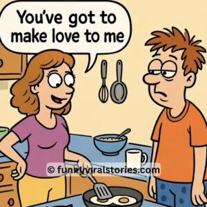 Video: She was standing in the kitchen