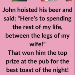 Video: John hoisted his beer