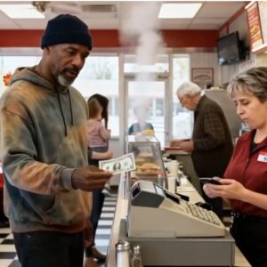 The undercover boss visits his own eatery for a sandwich and halts in surprise upon hearing two cashiers…