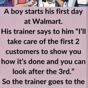 Video: A boy starts his first day at Walmart
