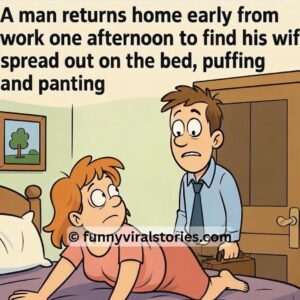 Video: His wife was spread out on the bed