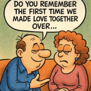 Video: A husband leans over and asks his wife