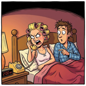 A married couple was asleep when the phone rang at 2 in the morning