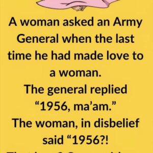 Video: A woman asked an Army General when the last time he had made love to a woman