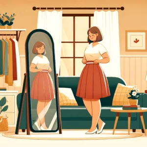 A frustrated housewife bought a new pair of crotchless panties