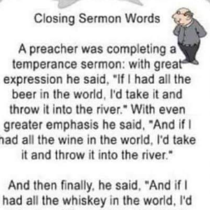 Closing Sarmon Words