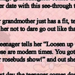 The tèènāge granddaughter