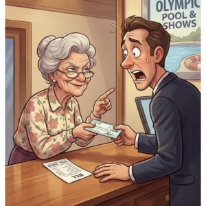 A 70-year-old woman chose to remain overnight in a costly hotel