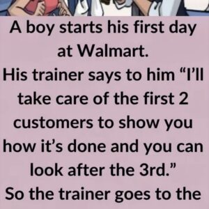 Video: A boy starts his first day at Walmart