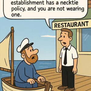 Video: A sailor brings his boat up to a restaurant dock