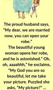 On their first night together, a newlywed couple go to change