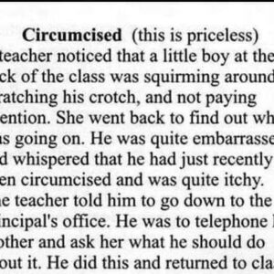 A Teacher noticed …