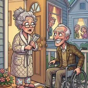 An old lady puts an ad in the paper, looking for a husband…