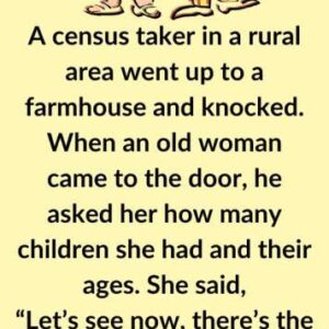 A census taker in a rural area