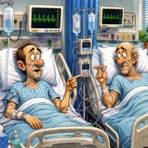 Video: A man was brought in to the hospital