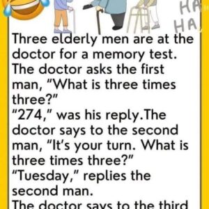 What’s three times three?