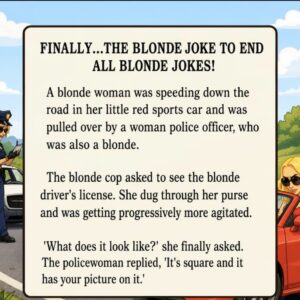 Video: Finally…The blonde joke end