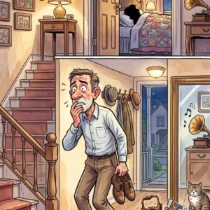 A married man was visiting his girlfriend