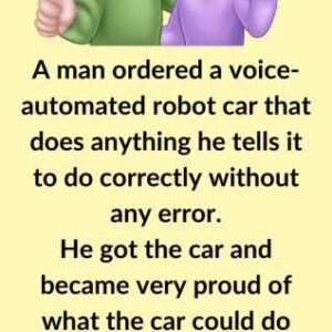 A Man Ordered A Voice Automated Car