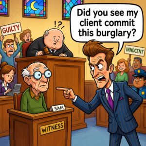 A burglary trial