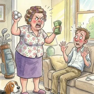 A woman was cleaning …